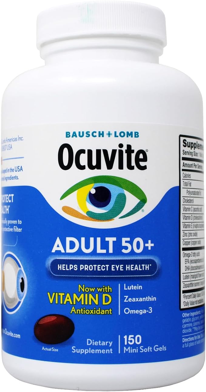 Bausch  Lomb Ocuvite Adult 50 Eye Vitamin  Mineral, 150 Count