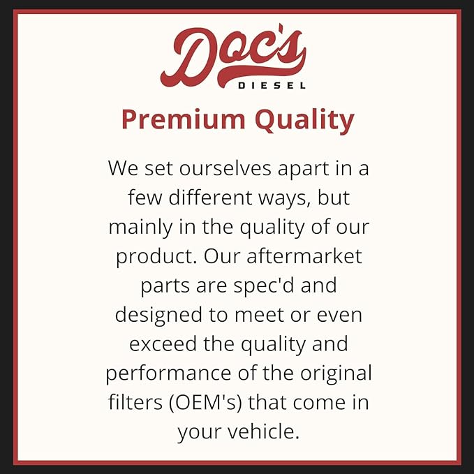 DOC'S DIESEL Ram 6.7L Cummins Crankcase CCV Filter 2007.5-2023 Replaces CV52001  OEM Grade Crankcase