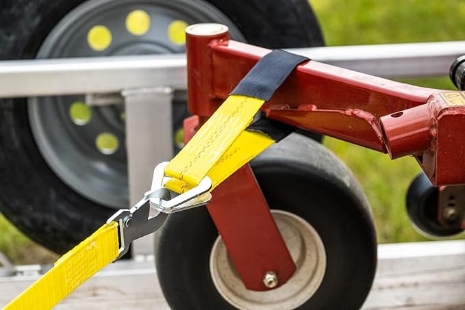 Keeper  2 x 24 Premium Axle Tie Down Strap with D Rings - 3,333 lbs. Working Load Limit and 10,000 lbs. Break Strength,One Color