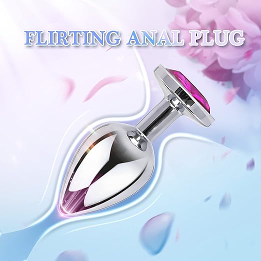 Anal Training kit Jeweled Anal Trainer Butt Plug, 3Pcs Set Sex Toys for Beginner, Butt Plug Anal Trainer Sex Toy for Woman Men Couples Large/Medium/Small, Anal Training Adult Sex Toys & Games