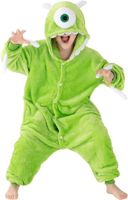 Unisex Children Animal Onesie Pajamas,Kids Flannel Halloween Cosplay Costume/Homewear/Sleepwear