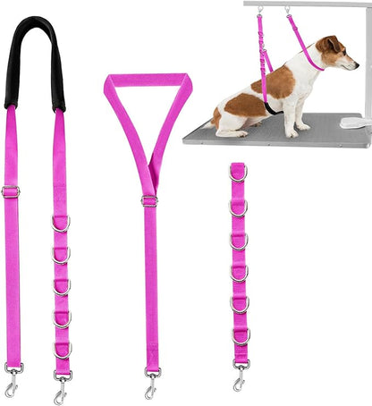 Dog Grooming Belly Straps, Adjustable Loops Extension, Table Arm Extender With Clamp for Bathing, Accessories Extension Loop Restraint Leash