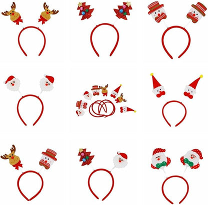 Christmas elk, Santa Claus Tree, Snowman, Snowflake Decoration, Headband, Headband, Clip, Holiday Party