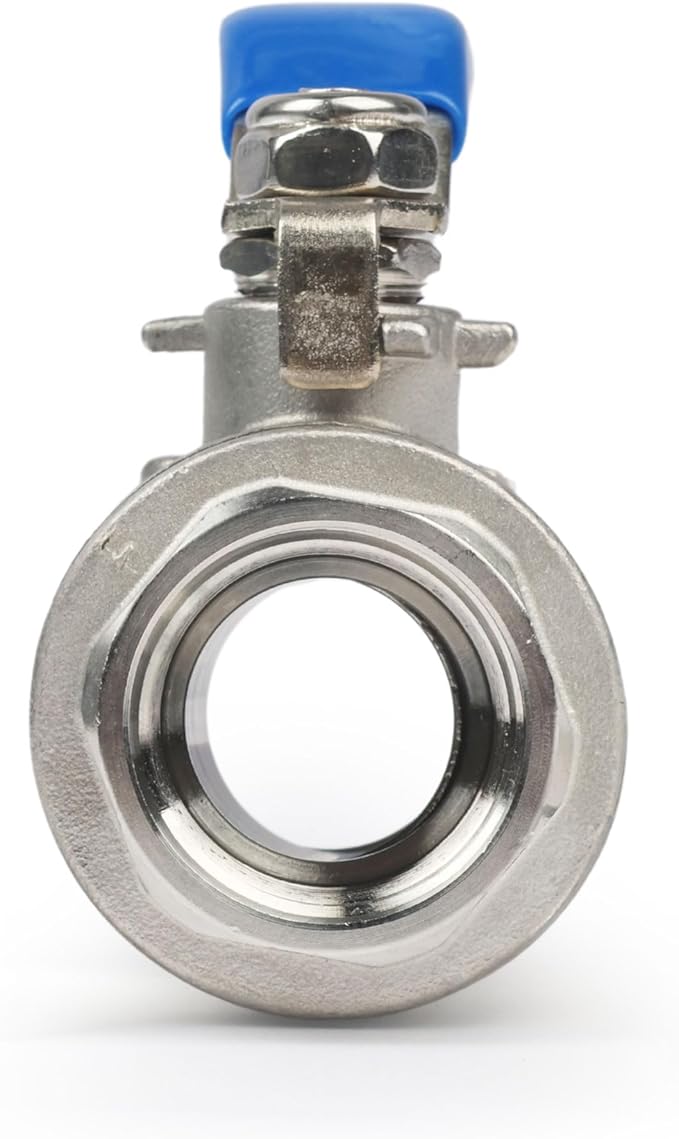 U.S. Solid 34 inch Ball Valve 304 Stainless Steel Female Ball Valve, Full Port