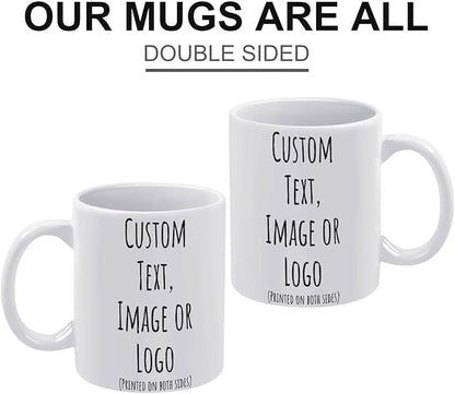 Custom Text Image Mug, Personalized Coffee Mug, Mug Warmer as Gift for Work, Business and Travel Coffee Mug Cup for Mother Mother's Day, Gift for Girlfriend in Valentine's Day (Wine)