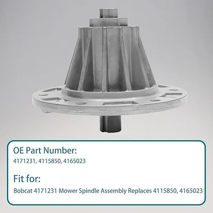 HQPASFY Lawn Mower Spindle Assembly with Bearings Compatible with Bobcat 4171231 Mower Spindle Assy Replaces 4115850, 4165023