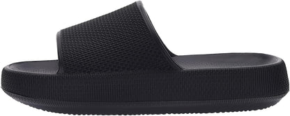 Thick, supportive soles provide ultimate comfort and relief. Cushioned EVA material perfect for indoor wear, alleviates foot pain.