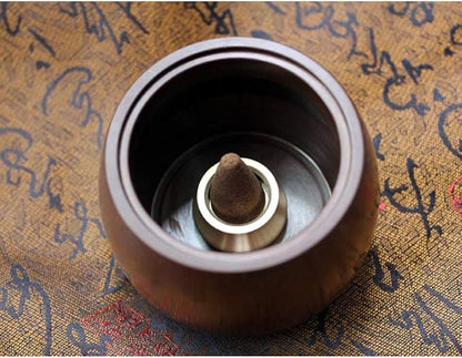 Acxico 3Pcs Mini Dual-Purpose Copper Incense Cone Stick Burner Plate Holder Censer Tower Bowl Home Decoration