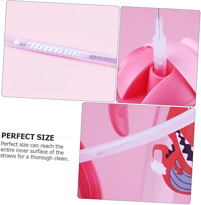 15pcs Straw Brush Nylon Stainless Steel Cleaning Brushes for Bottles Straws and Funnels for Thorough Cleaning of Hard Reach Areas