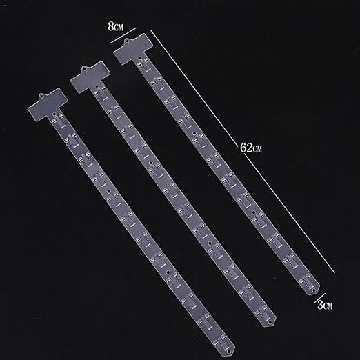 10 Pieces Hanging Merchandise Strips Retail Hanging Holder Supermarket Shelf