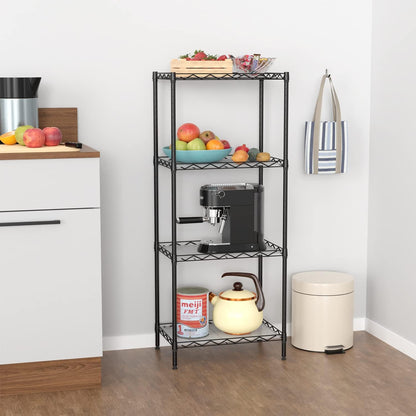 5-Tier Adjustable Shelf 14Dx36Wx72H 1250 LBS Capacity,Black