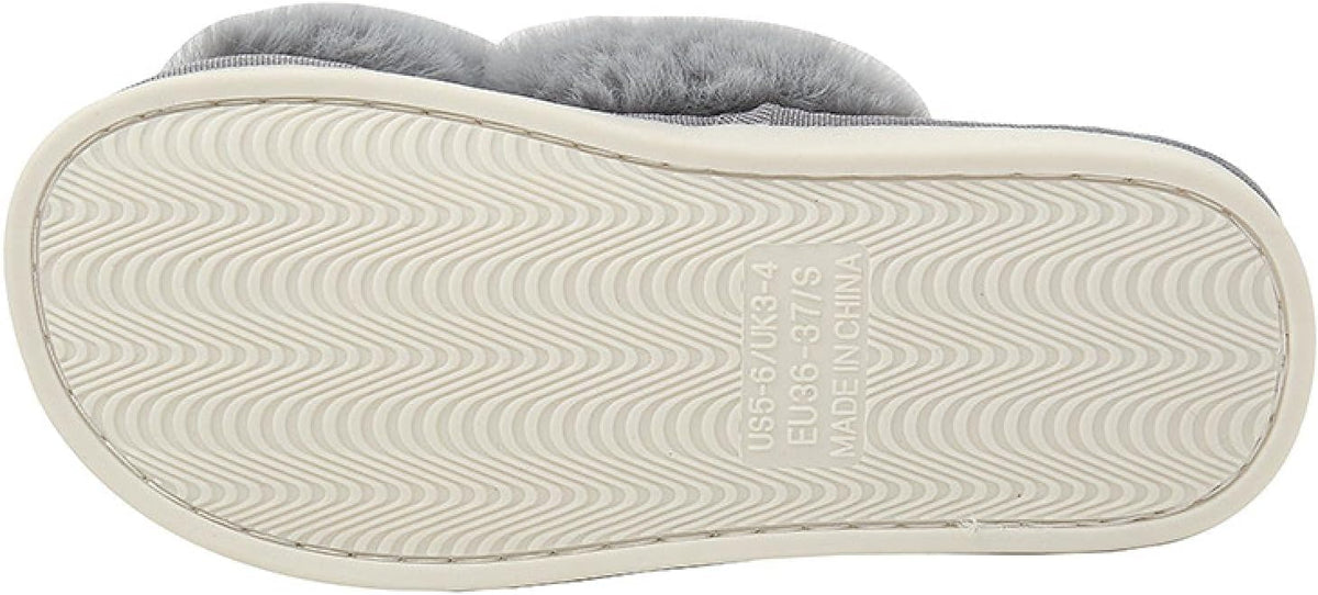 Plush crossover slippers for winter(Pink)