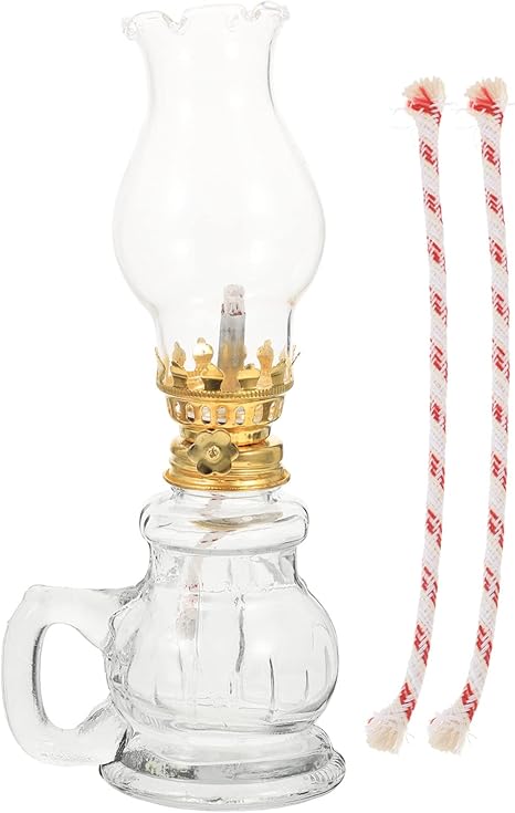 FOMIYES 1 Set Retro Lighting Oil Lamp Kerosene Lamps Household Kerosene Oil Lamp Kerosene Emergency Lighting Unique Lighting Oil Light Desktop Oil Lamp Wedding Use Kerosene Light
