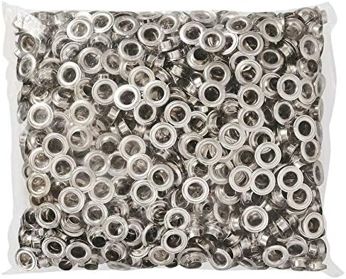 10005 0.53" Grommet and washer Nickel Eyelet Grommets Machine Sign Punch Tool (10005 Chrome Grommet Only)