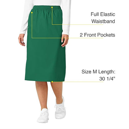 WonderWink Women's Wonderwork Pull-on Cargo Scrub Skirt