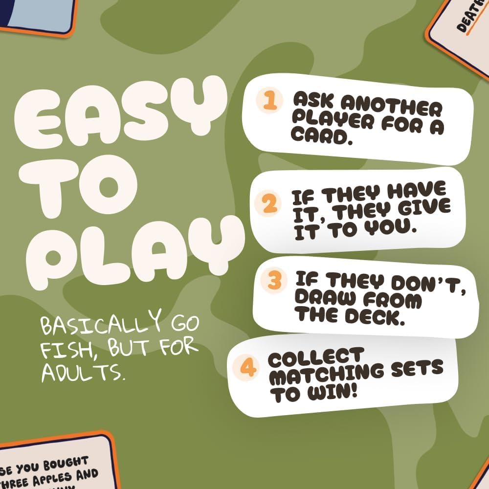 Go F Yourself Boomers Expansion! – The Grown Up Go Fish Card Game You've Always Wanted | Hilarious Party Game for Grown Ups, 2+ Players | 52 Cards, 13 Unique Pairs