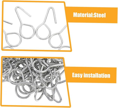 Enhance Car Seat Comfort 50pcs Metal S-Hook Seat Cover Installers Easy Fit
