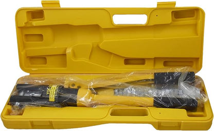 16 Ton Hydraulic Cable Lug Terminal Crimper Wire Crimping Tool with 11 Dies for Crimping Wires and Butt Connectors