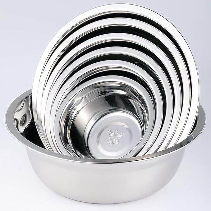 Household Stainless Steel Bowl 304 Small Large Kitchen Sink Circular Washbasin Soup Bowl Basin ened and Deepened Bowl