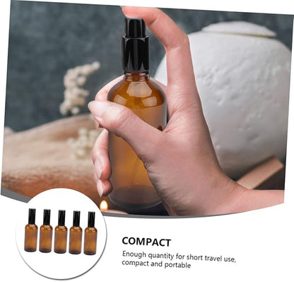 5pcs Refillable Perfume Storage Spray Bottles Portable Reusable Cosmetic Containers for Travel and Outdoor Use Dispenser for Essential Oils and Fragrances