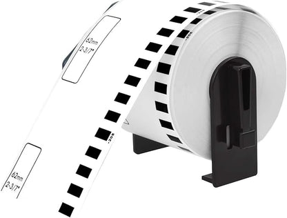 1 Roll Compatible for Brother DK-2205 DK2205 2.4'' x 100' (62mm x 30.4m) Continuous White Paper Tape Shipping Address Thermal Direct Labels for QL-500 QL-570 QL-580 QL-700 Label Printers