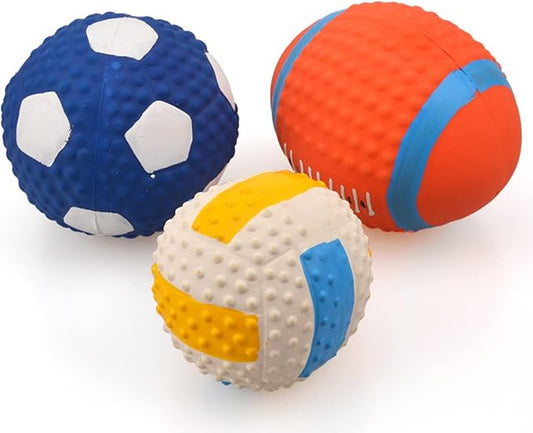 Squeaky Dog Toys,Dog Chew Toys for Aggressive Chewers Puppy Teething Toys Puppy Essentials for Large and Medium Dog (Small,Basketball)