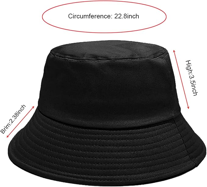 NPJY Bucket Hat for Women Men Cotton Summer Sun Beach Fishing Cap