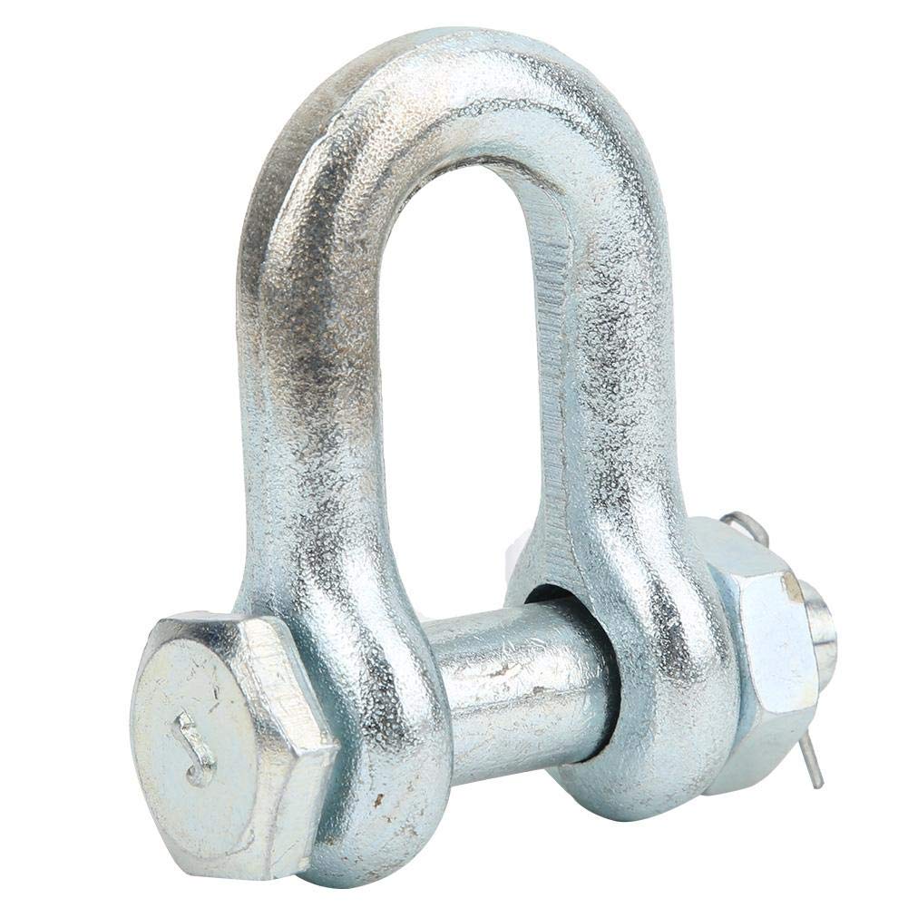 Screw Pin Anchor Shackle Alloy Steel Galvanized Heavy Duty Bow Shape Load Clamp for Chains Wirerope Lifting Outdoor Camping Rope Bracelets(2T),M