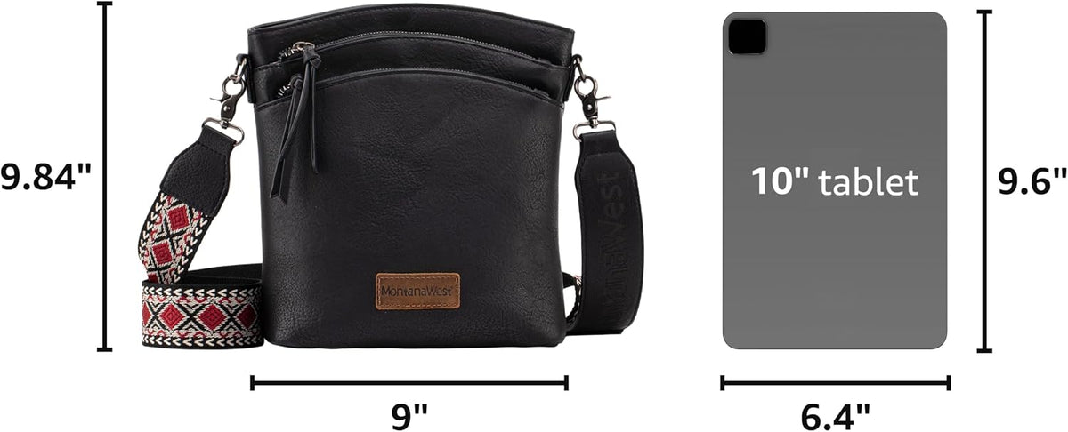 Montana West Double Compartments Cross Body Bag for Women with Adjustable Strap and Specialized Pocket