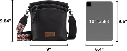 Montana West Double Compartments Cross Body Bag for Women with Adjustable Strap and Specialized Pocket