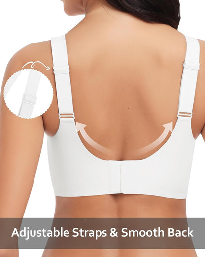WOWENY Wireless Bras for Women No Underwire Push Up Bra Comfort Seamless Full Coverage Bralettes with Support Everyday Bra
