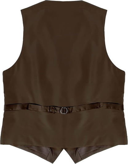 Gioberti Men's Formal Suit Vest Fit for Business or Casual Dress