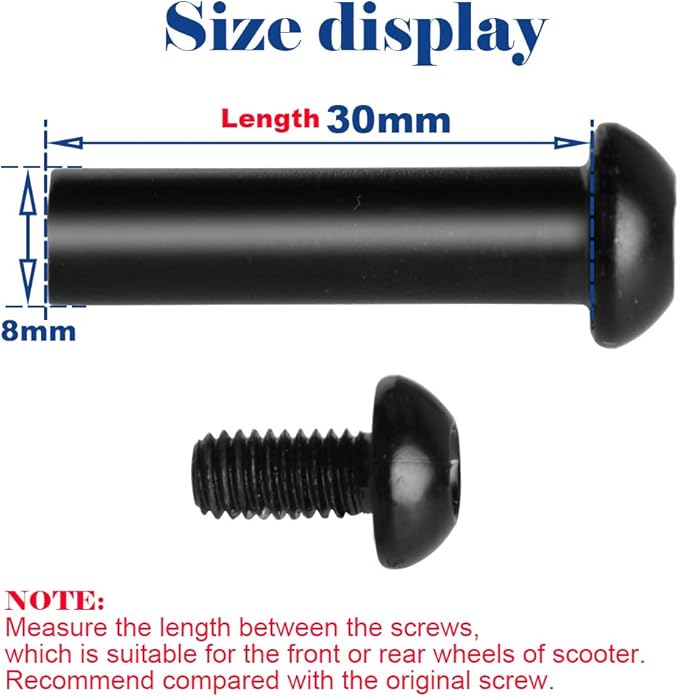 8mm x 30mm Axle Screw Bolt Set