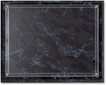 PaperDirect Black Marble Wall Plaque Kit, Diploma Holder, Certificate Holder, Certificate Cover For School, Work, Diplomas, Graduation  Awards