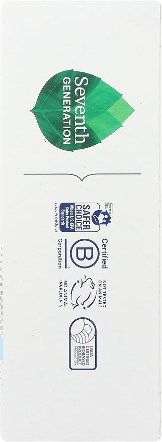 Seventh Generation Dishwasher Detergent Packs Free & Clear for sparkling dishes Dishwasher tabs 45 count