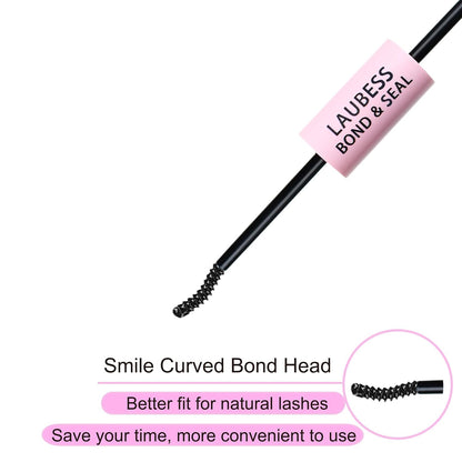 Lash Bond and Seal Mascara for Long Lasting Waterproof Eyelash Extensions - 5ml+5ml ( 0.34oz)