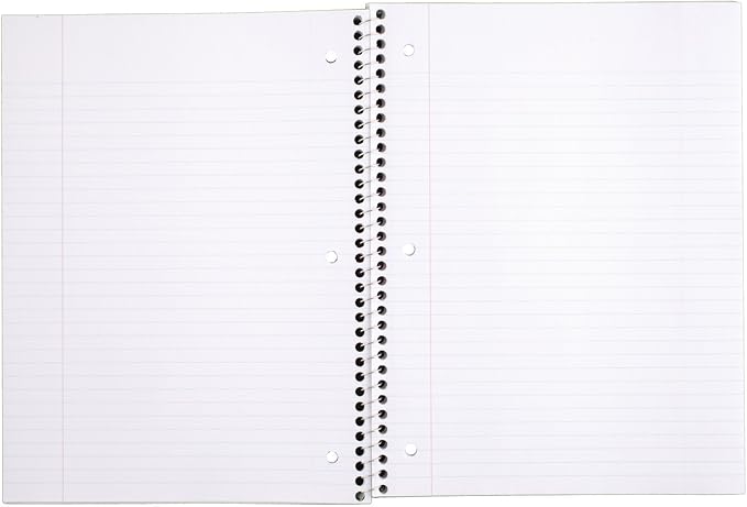 Mead Spiral Notebooks, 1 Subject, College Ruled, 70 Sheets, Purple (05512BA7)