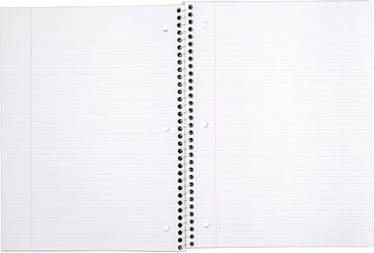 Mead Spiral Notebooks, 1 Subject, College Ruled, 70 Sheets, Purple (05512BA7)