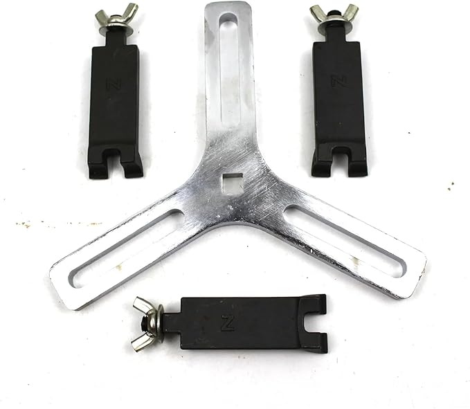 4 Jaws Fuel Tank Cap Removal Tool Universal Fuel Pump Removal Tool Lock Ring Wrench Anti-Slip Pump Cover Removal Tool(4 Jaws)