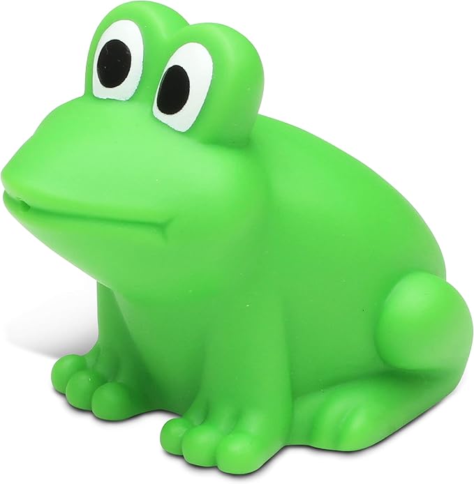 DolliBu Frog Bath Buddy Squirter - Floating Green Frog Rubber Bath Toy, Fun Water Squirting Bathtime Play for Toddlers, Cute  Soft Animal Toy for The Bathtub, Beach  Pool for Girls  Boys - 3 Inch