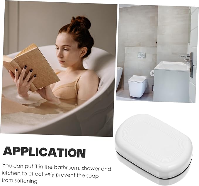 Double Layer Soap Box Leakproof Travel Soap Holder Portable Container for Camping Travel Gym