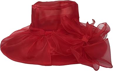 Organza Sun Hat Women Church Derby Hats Wide Brim Vintage Mesh Breathable Holiday Beach Cap Tea Party Dress Caps for Womens