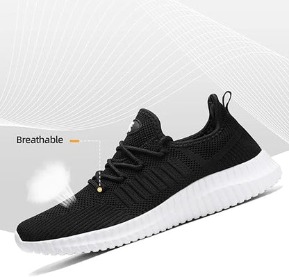 SK·TRIP Women's Walking Shoes Lightweight Breathable Flying Woven Mesh Upper Casual Jogging Shoes Ladies Tennis Shoes Workout Footwear Non-Slip Gym Sneakers for Women