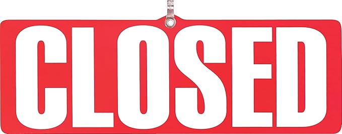 COSCO 098072 Business Hours Sign Kit, 15 x 19, Red