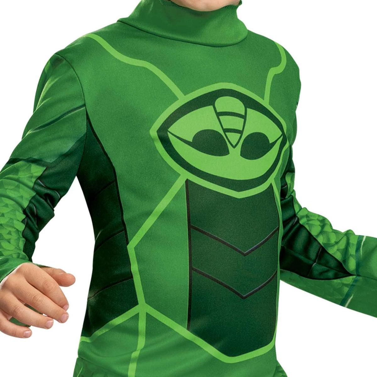 Disguise Gekko Costume for Kids, Official PJ Masks Megasuit Costume Jumpsuit and Mask, Toddler Size Small (2T)