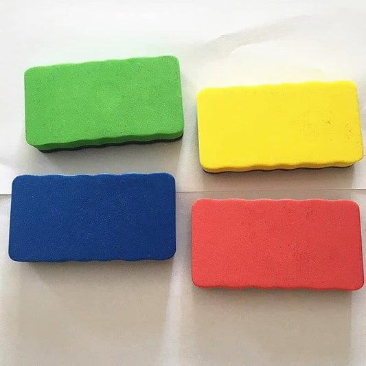 Magnetic Blackboard Chalkboard Whiteboard Eraser Cleaner Dry Wipe Marker Pen Duster White Black Chalkboard Multi Color Randomly Useful and practical