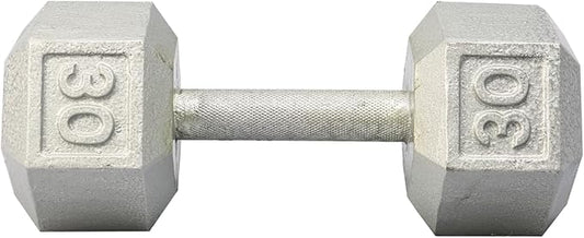 YORK Cast Iron Hex Dumbbell (30 lbs)
