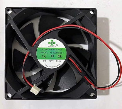 PY-9225H12S 12V 90mm Fan PY-9225H12S 12V 0.35A 90×25MM 2-pin Cooling Fan