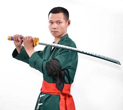 Anime Sword 41 inch,Zoro Sword/wado ichimonji Sword/Anime Original Texture,for Role-Playing and Collection, with One Display Stand