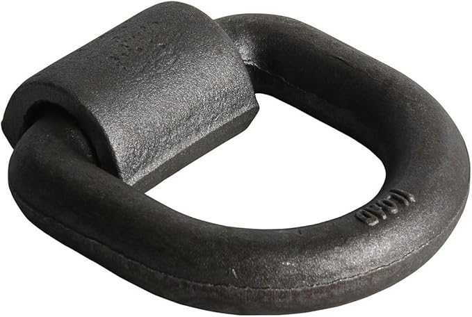 DC Cargo Weld-On D-Ring Tie-Down Anchors – 1" (2 Pack) Heavy-Duty Forged Steel with 46,800 lb. ABS – Rotating D-Rings Secure & Durable for Trailers, Trucks, Warehouses, Docks